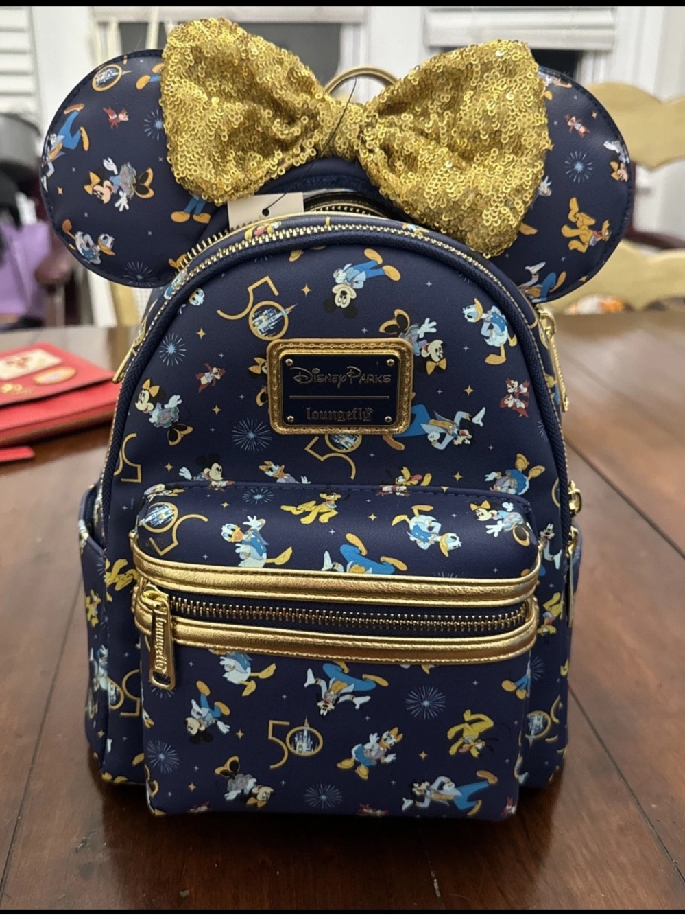 Loungefly x Disney Walt Disney World 50th Anniversary Backpack and Minnie Ears - Picture 2 of 7